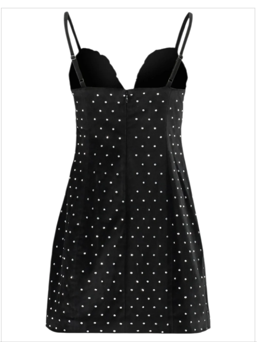 MICHAEL Michael Kors Velvet Embellished Bustier Mini Dress Black Size 6